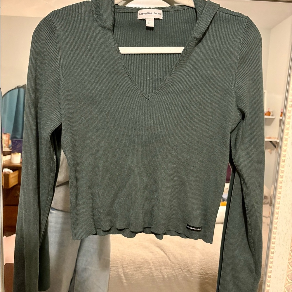 Calvin Klein Ribbed V-Neck Sweater